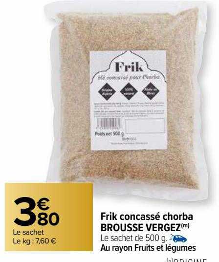 frik concassé chorba brousse vergez