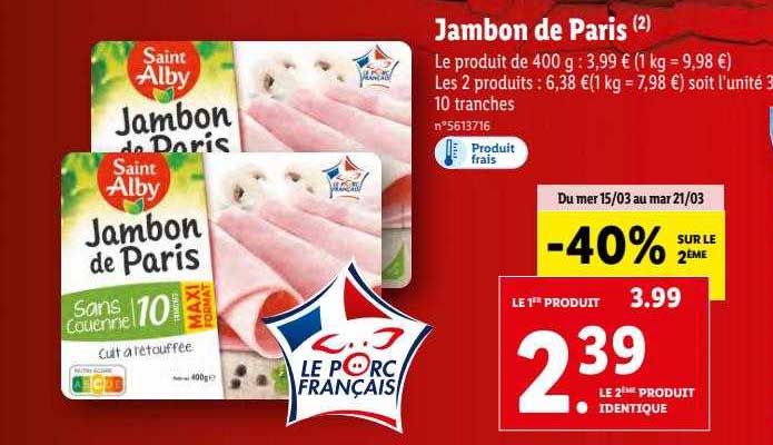 jambon de paris saint alby