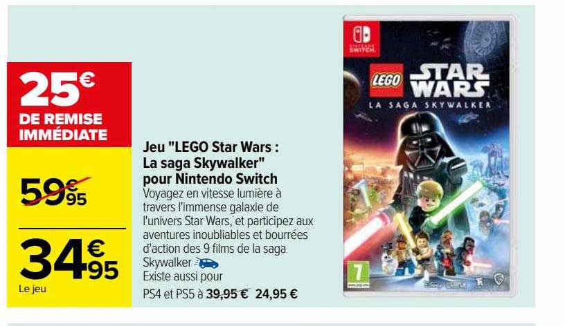Jeu "lego Star Wars : La Saga Skywalker" Pour Nintendo Switch