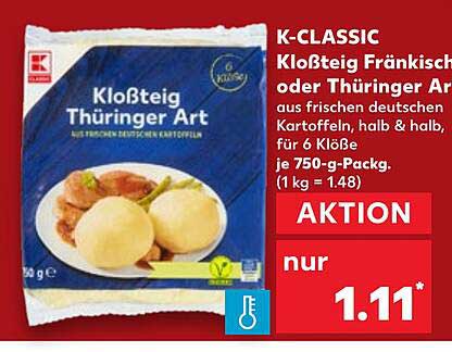 K-classic Kloßteig Fränkisch Oder Thüringer Art
