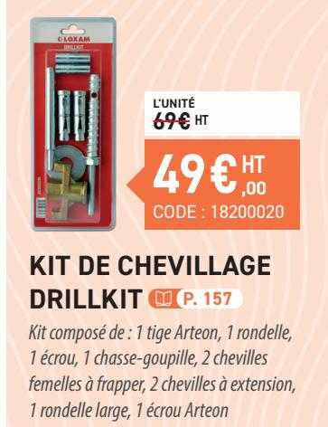 kit de chevillage drillkit