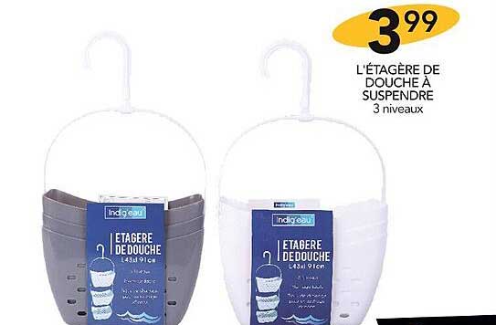 l'étagère de douche à suspendre