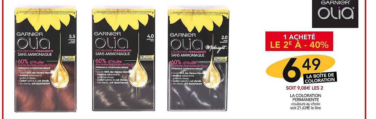 La Coloration Permanente Garnier Olia