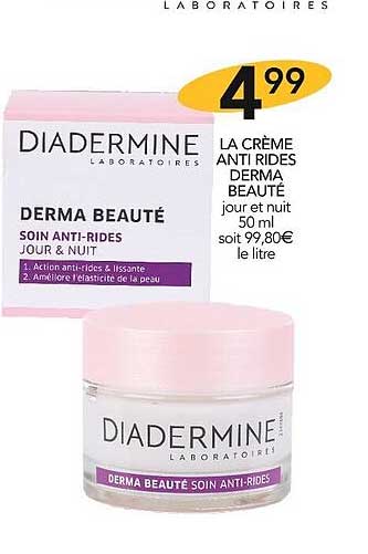 la crème anti rides derma beauté diadermine