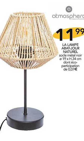 la lampe abat-jour naturel
