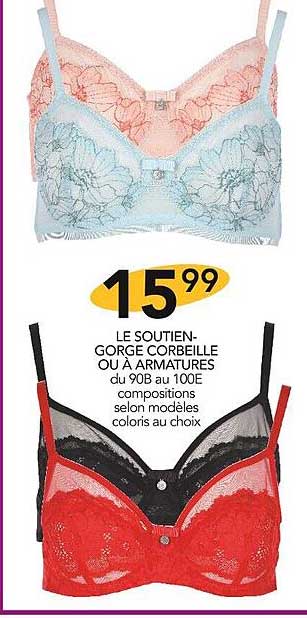 le soutien-gorge corbeille ou à armatures