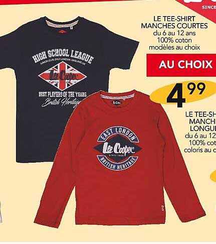 le tee-shirt manches courtes, le tee-shirt manche longues