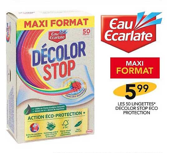 les 50 lingettes décolor stop éco protection
