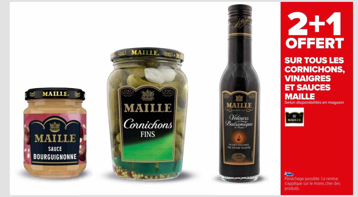 les cornichons, vinaigres et sauces maille