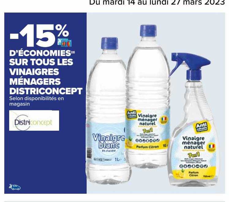 les vinaigres ménagers districoncept