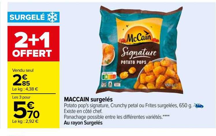 mac cain surgelés