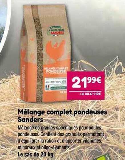mélange complet pondeuses sanders