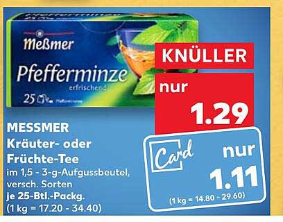 Messmer Kräuter- Oder Früchte-tee