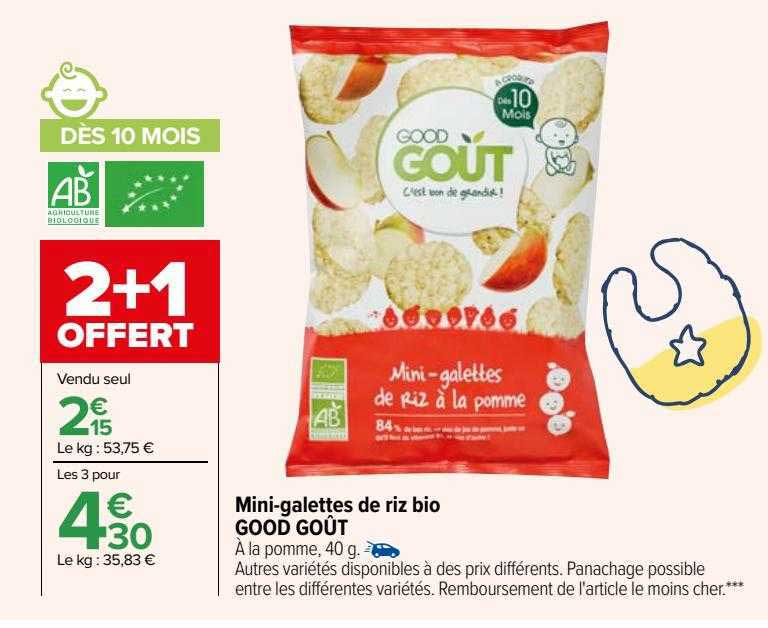 Mini-galettes De Riz Bio Good Goût