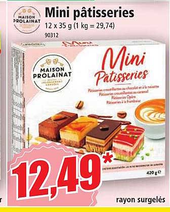 mini pâtisseries maison prolainat