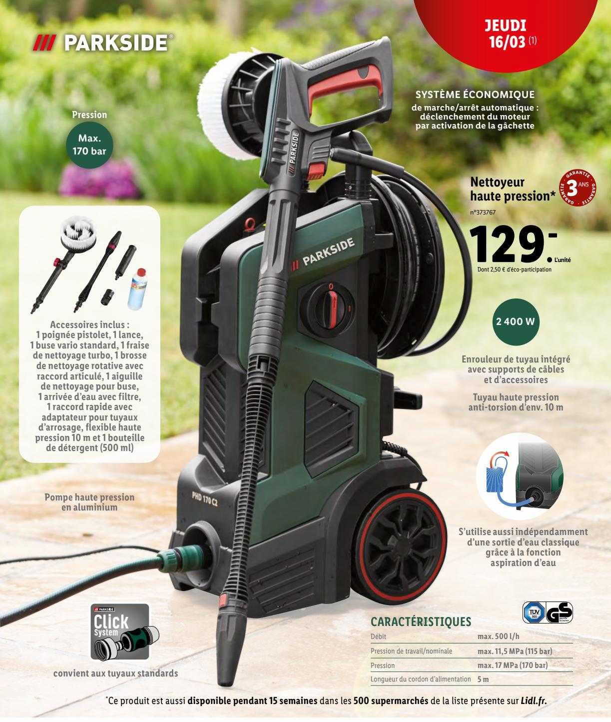 Nettoyeur Haute Pression Parkside