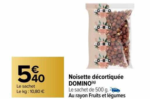 Noisette Décortiquée Domino