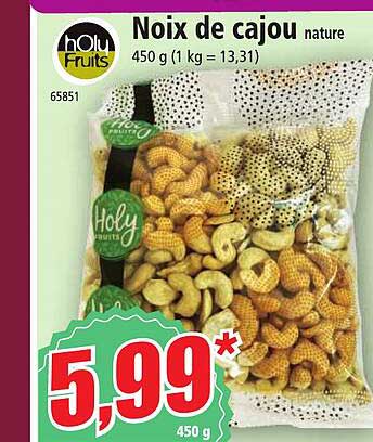 noix de cajou nature holy fruits