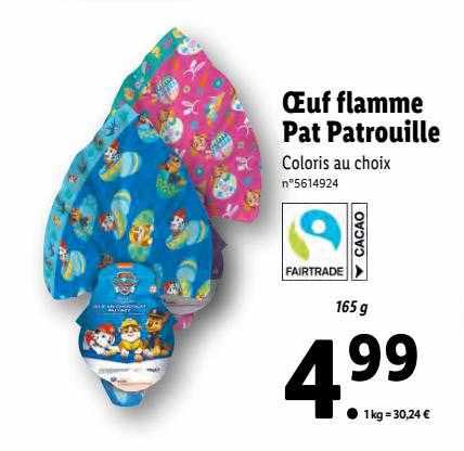 œuf flamme pat patrouille