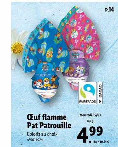 œuf flamme pat patrouille