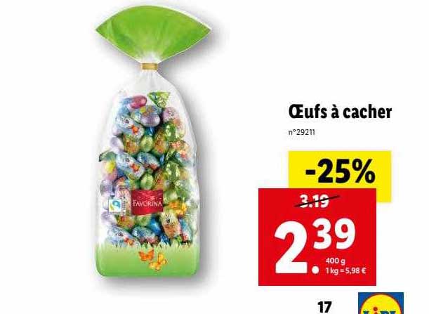 œufs à cacher favorina