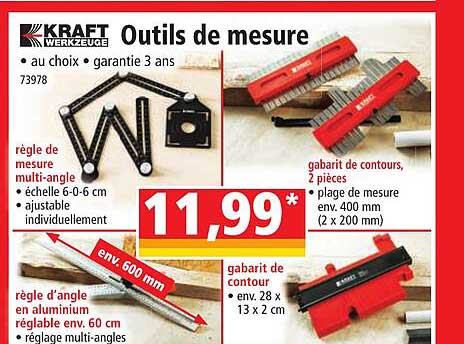 outils de mesure kraft werkzeuge