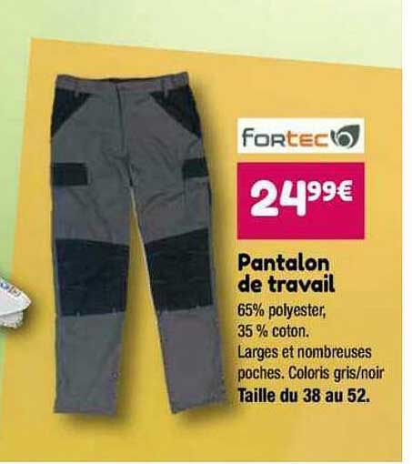 pantalon de travail fortec