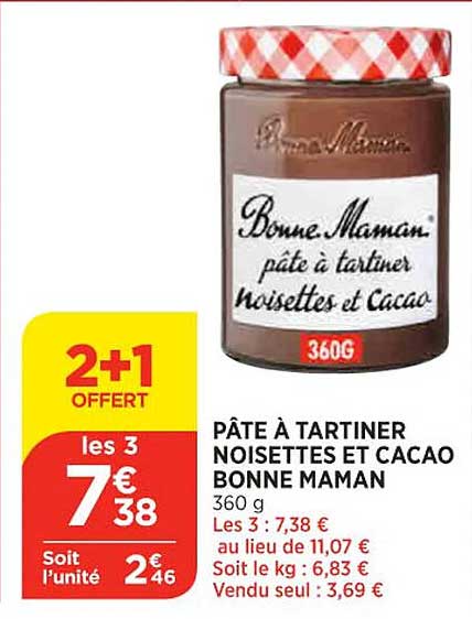 Pâte à Tartiner Noisettes Et Cacao Bonne Maman