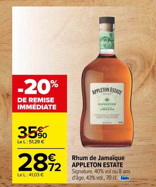 rhum de jamaïque appleton estate