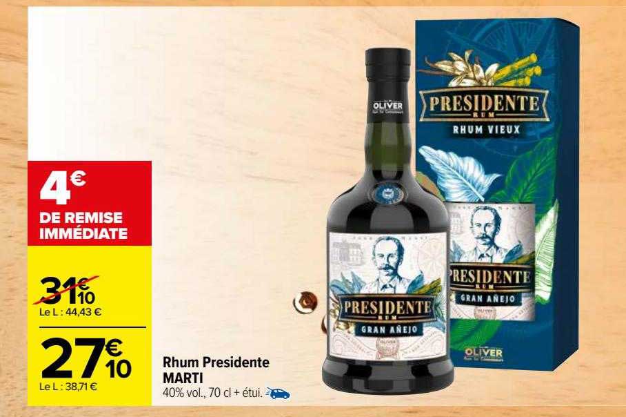 rhum presidente marti
