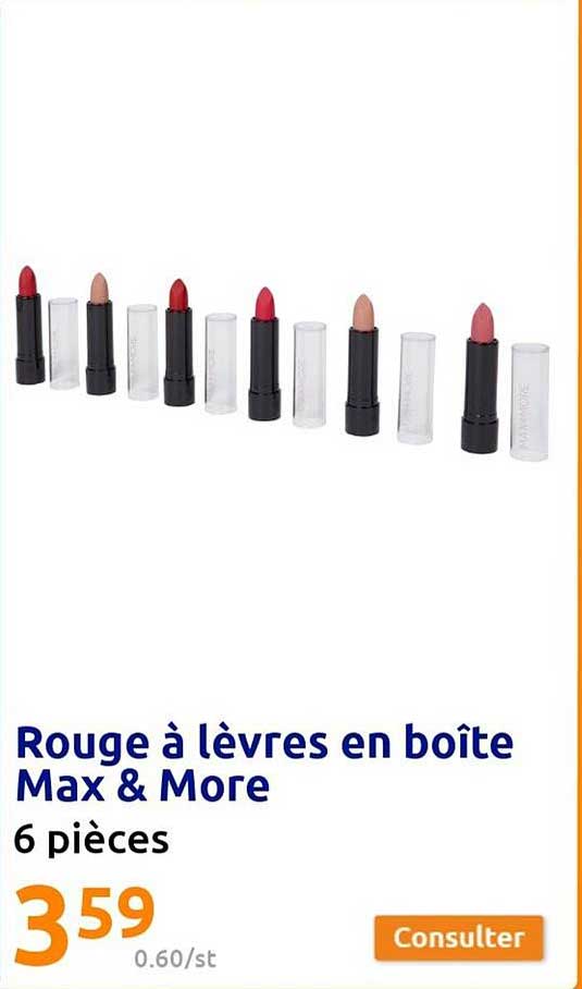 Rouge à Lèvres En Boîte Max & More