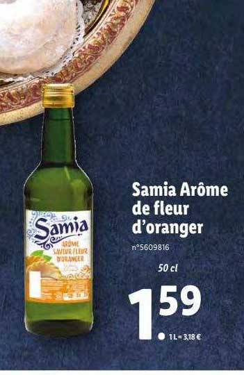 samia arôme de fleur d'oranger