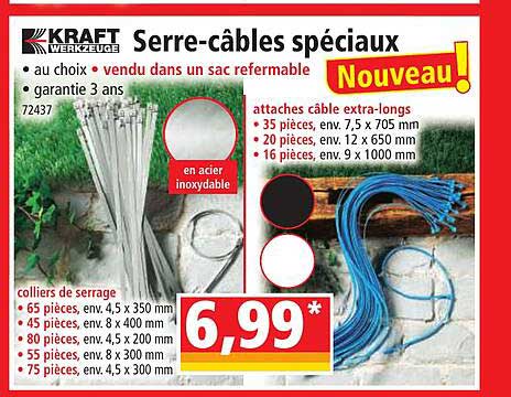 serre-câbles spéciaux kraft werkzeuge