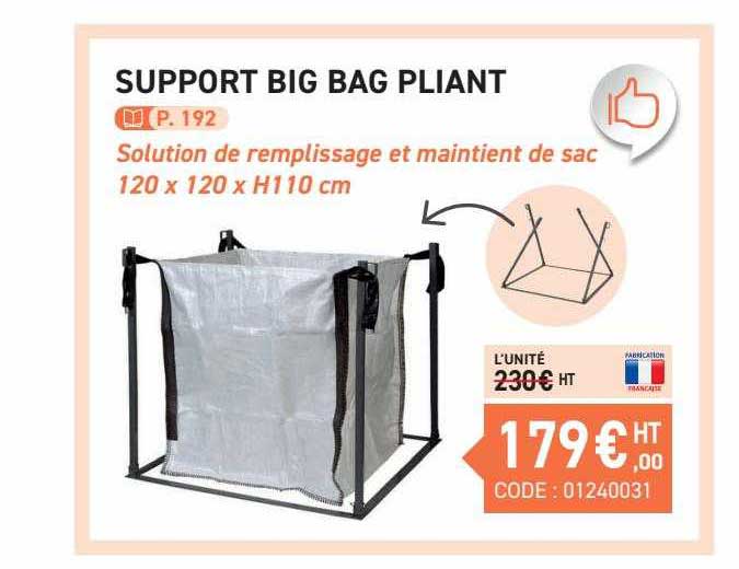 support big bag pliant