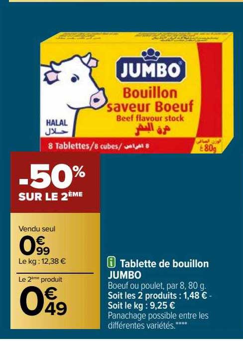 Tablette De Bouillon Jumbo