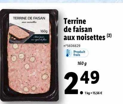 terrine de faisan aux noisettes