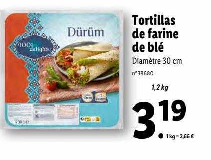 Tortillas De Farine De Blé Dürüm