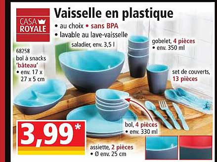 Vaisselle En Plastique Casa Royale