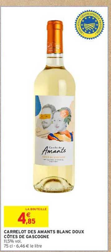 carrelot des amants blanc doux côtes de gascogne