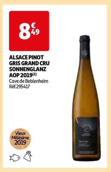 alsace pinot gris grand cru sonnenglanz aop 2019 cave de beblenheim