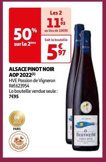 alsace pinot noir aop 2022 hve passion de vigneron