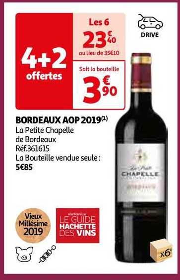 bordeaux aop 2019 la petite chapelle de bordeaux