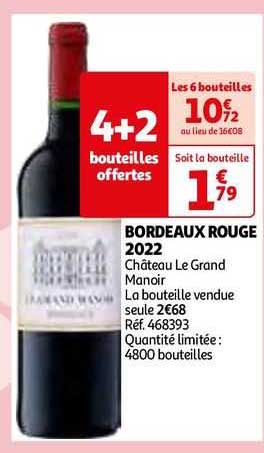 bordeaux rouge 2022 château le grand manoir