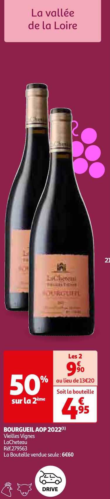 bourgueil aop 2022 vieilles vignes laCheteau