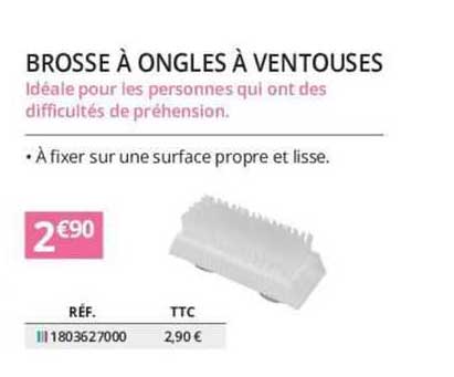 brosse à ongles à ventouses