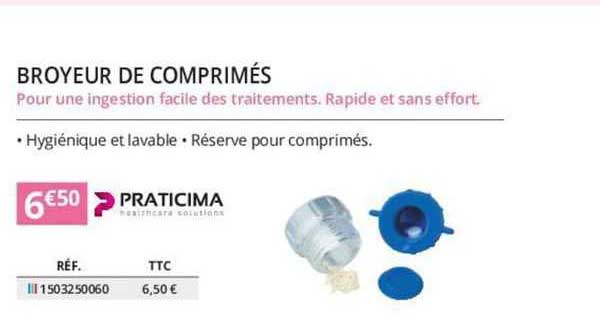 broyeur de comprimés praticima