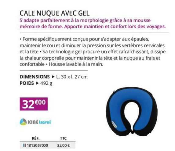 cale nuque avec gel