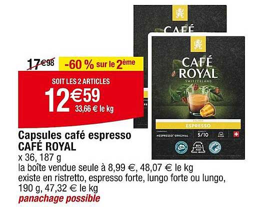 Capsules Café Espresso Café Royal