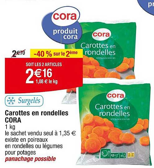 Carottes En Rondelles Cora