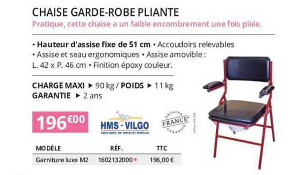 Chaise Garde-robe Pliante